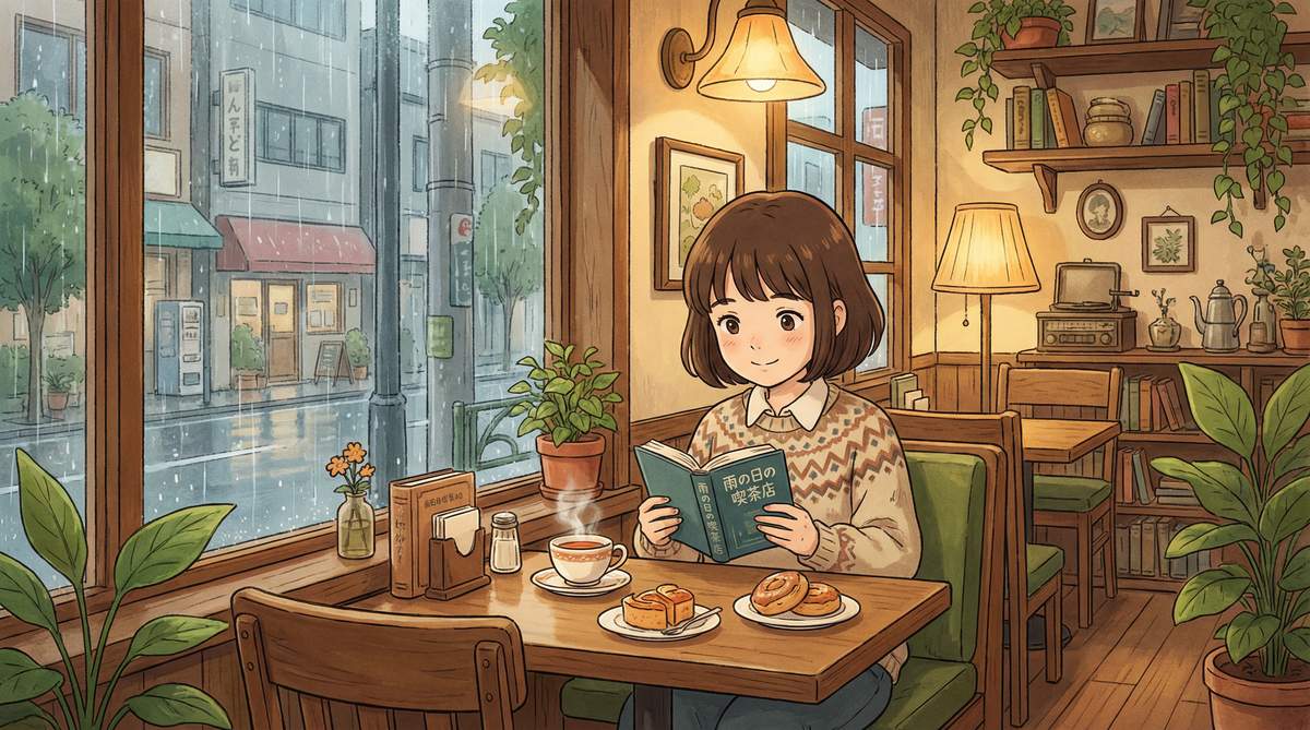 国产自拍治愈动漫-雨天咖啡馆